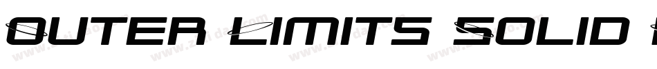 Outer Limits Solid Extended Italic字体转换
